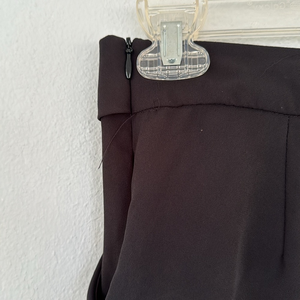 Monteau black high rise tie waist chiffon pocket shorts size medium - Picture 6 of 8
